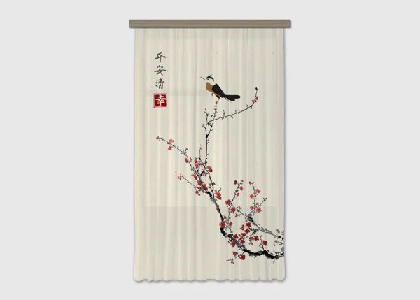 Curtain Watercolor Branch, 140 x 245 cm, FCPL 6595