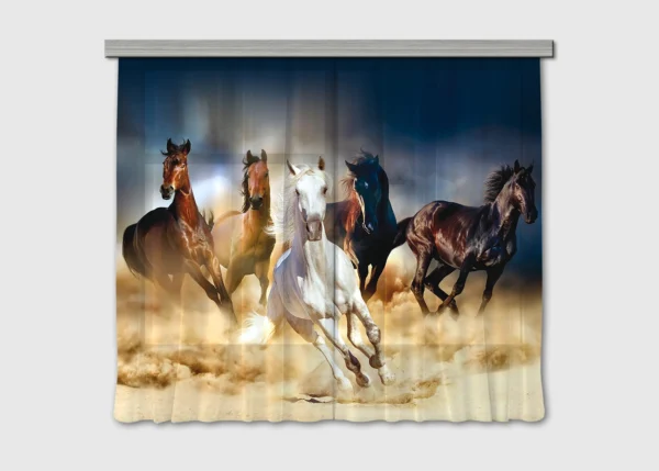 Curtain Horses, 180 x 160 cm, FCSXL 4824