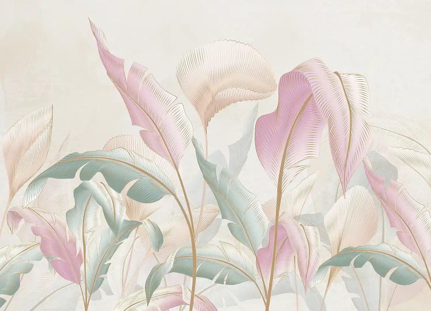 Exotic Leaves | Made-to-Measure Wallpaper | Artlook | FT5P 352031