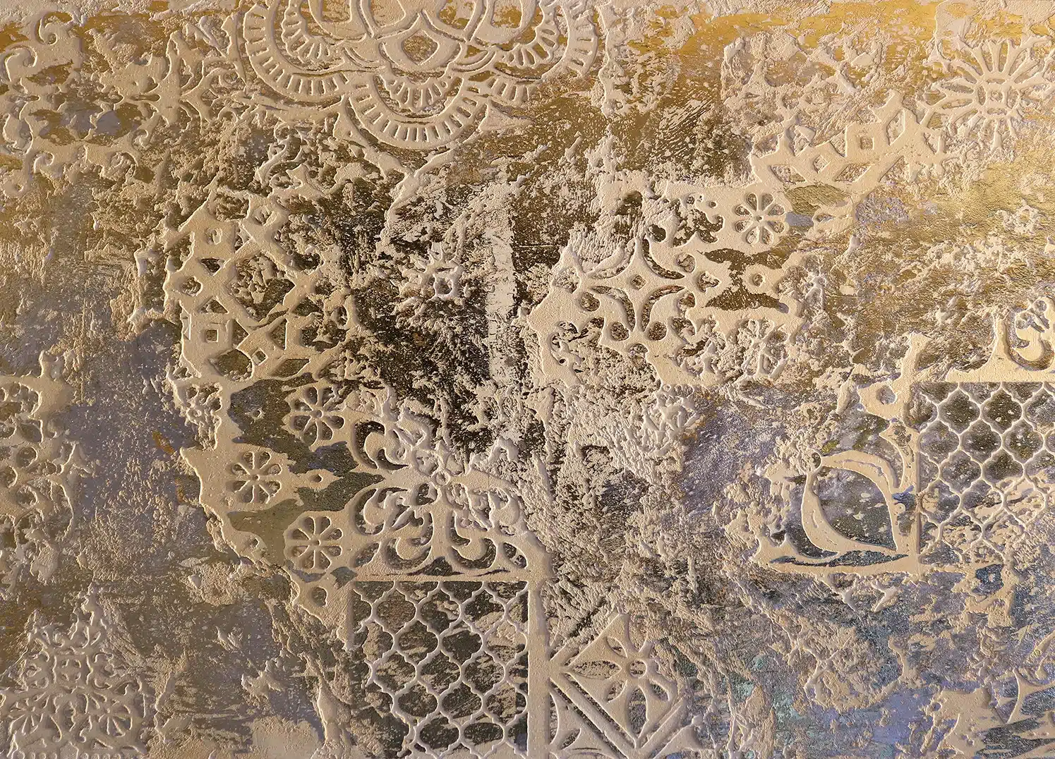 Wall Mural Golden Accents, Made to Measure, FT5P 352043