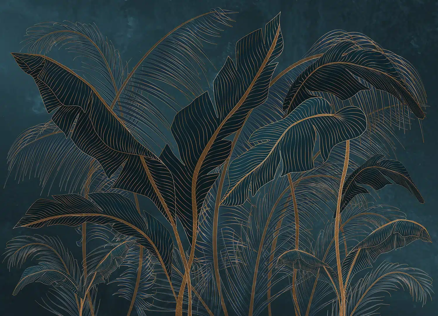 Wall Mural Exotics Palm Leaves, Made to Measure, FT5P 352073