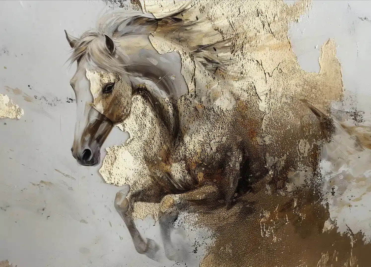 Golden Horse | Made-to-Measure Wallpaper | Artlook | FT5P 352091