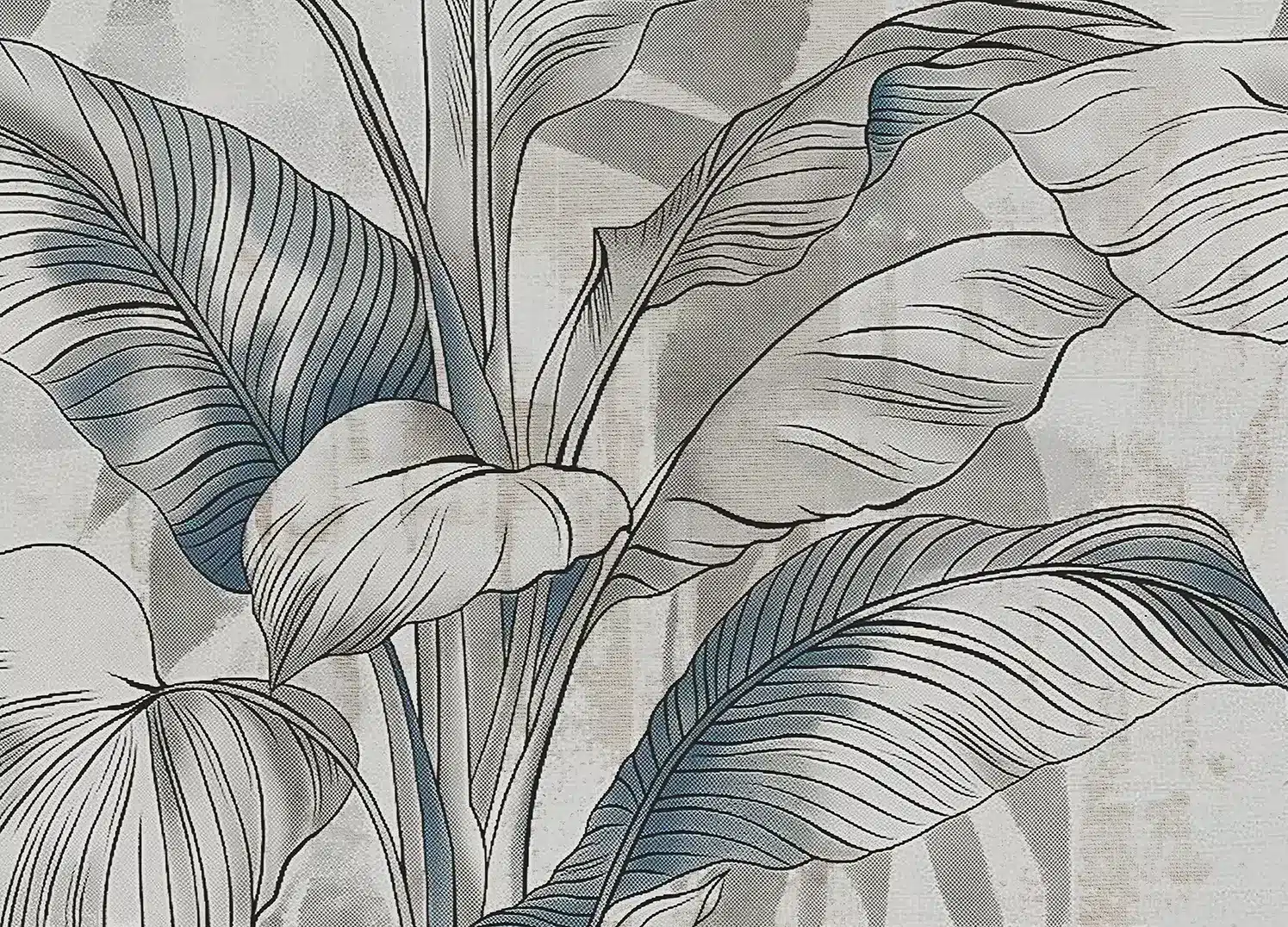 Grunge Leaves | Made-to-Measure Wallpaper | Artlook | FT5P 352103