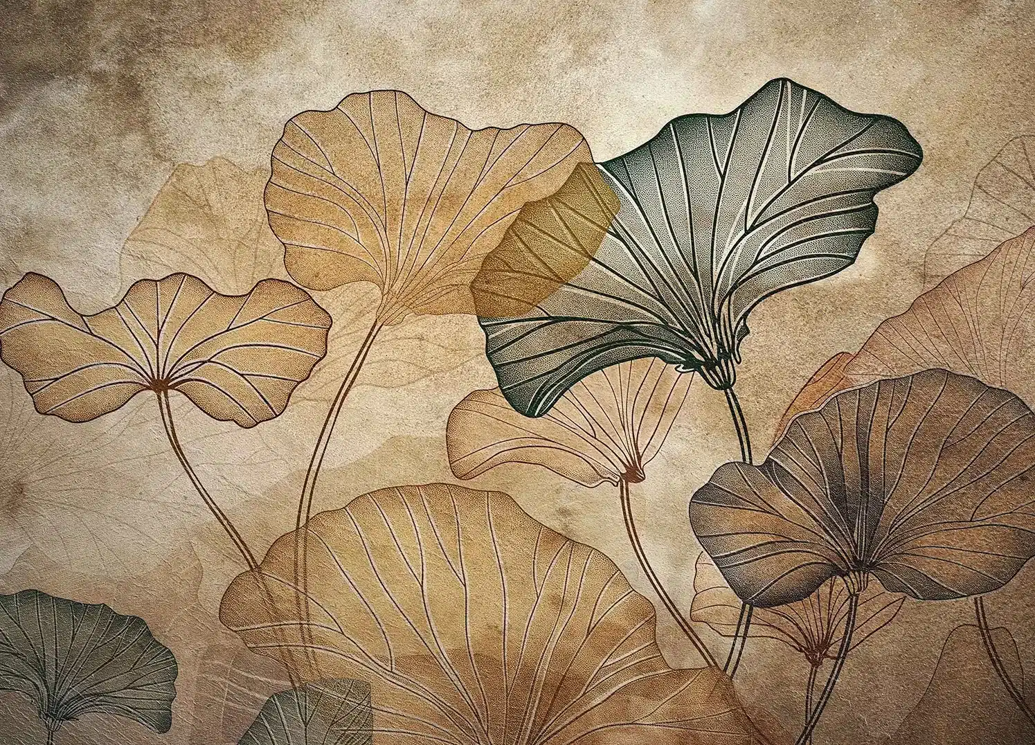 Wall Mural Nostalgic Tropics, Made to Measure, FT5P 352119