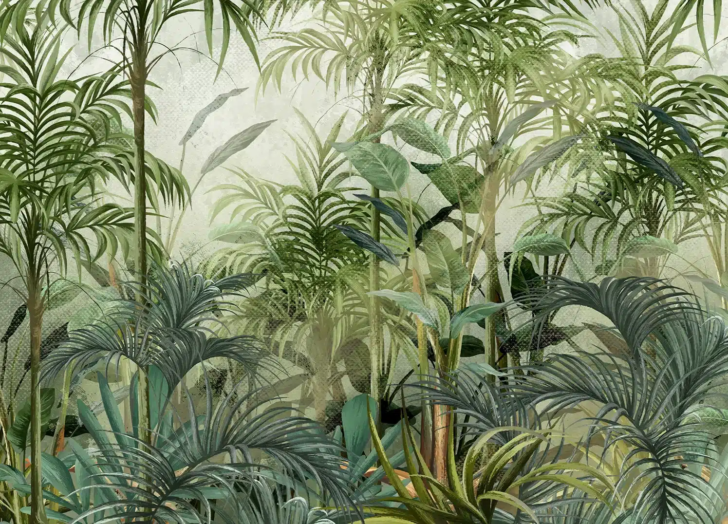 Wall Mural Jungle Sunrise, Made to Measure, FT5P 352219
