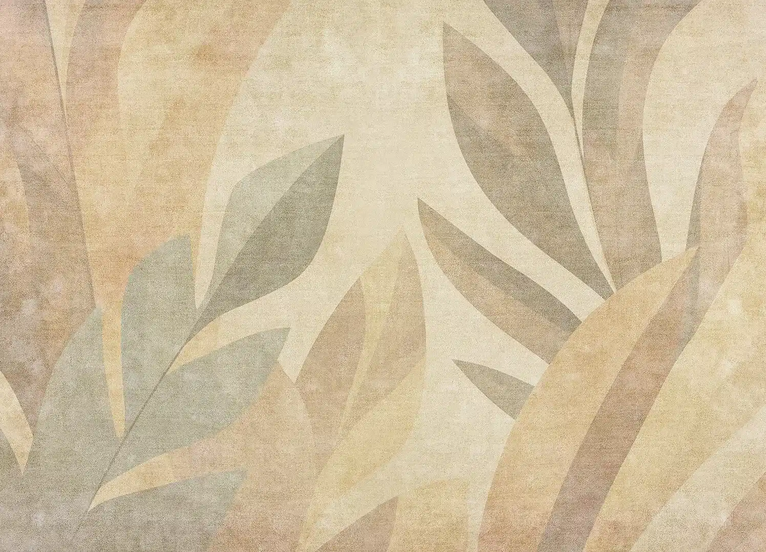 Wall Mural Sandy Leaves, Made to Measure, FT5P 352225