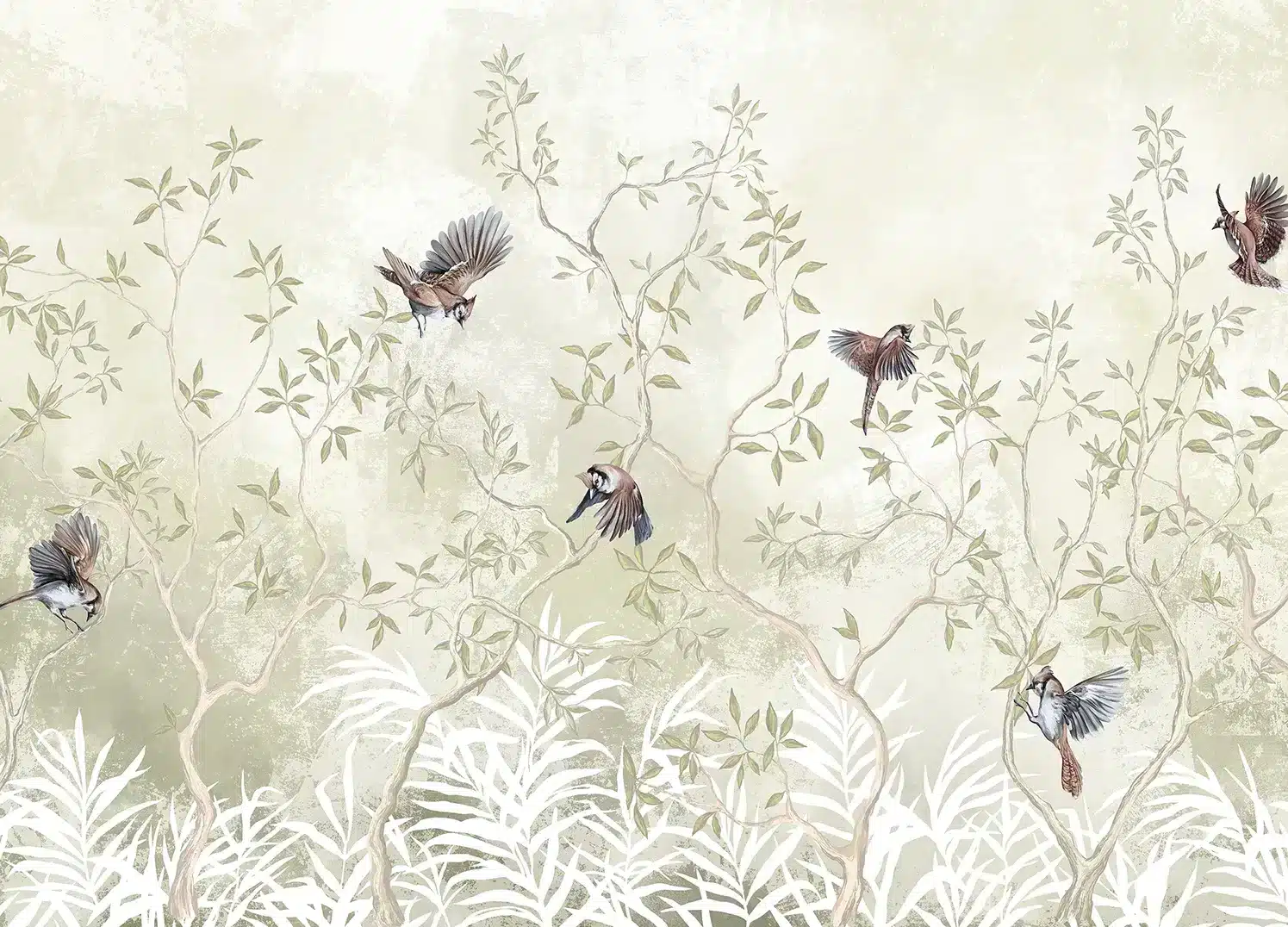 Pastel Birds | Made-to-Measure Wallpaper | Artlook | FT5P 352233