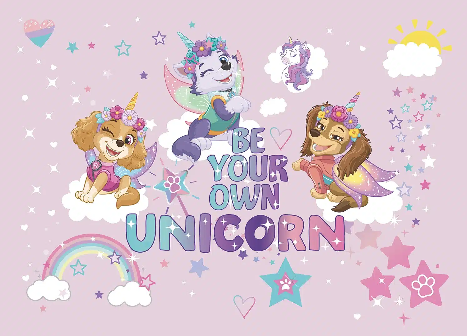 Wall Mural Paw Patrol Unicorn, Made to Measure, FTD5P 352281