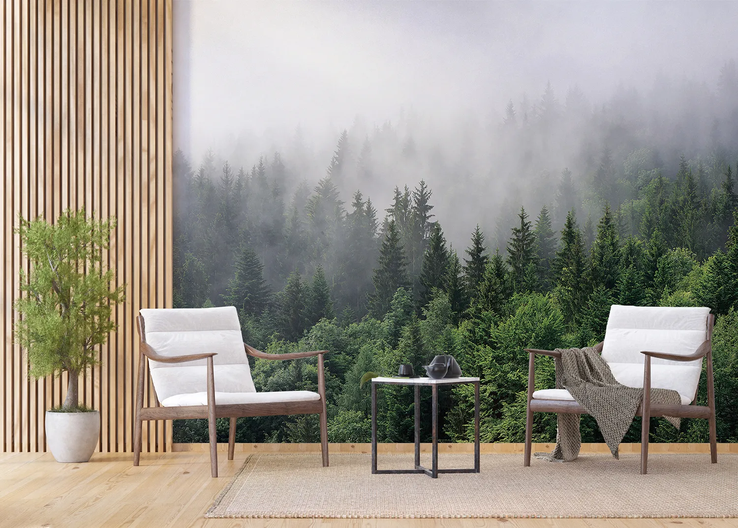 Misty Forest | Made-to-Measure Wallpaper | Artlook | FT5P 3031 2