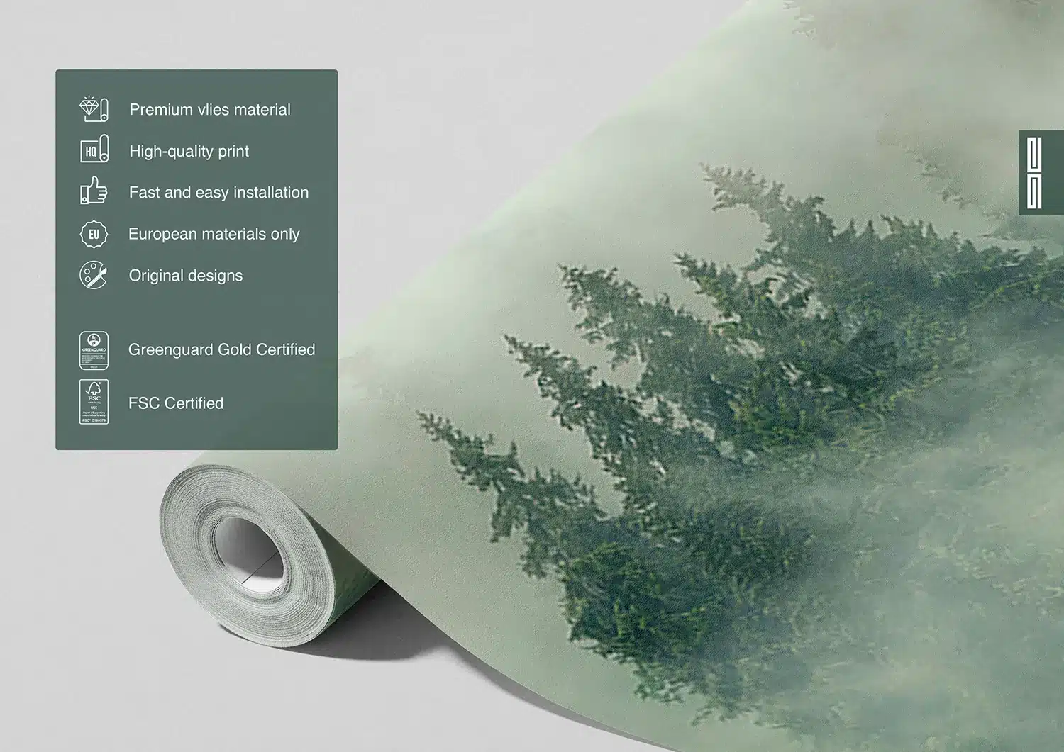 Foggy Forest | Made-to-Measure Wallpaper | Artlook | FT5P 3033 4