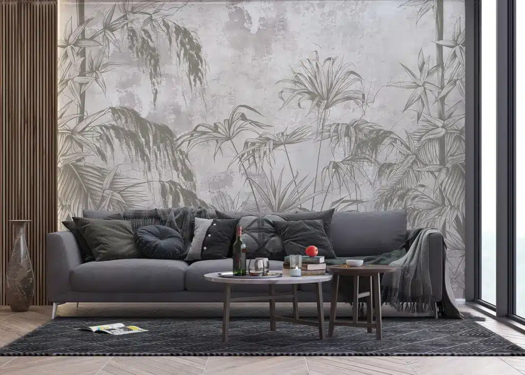 Wall Mural Concrete Tropics, Made to Measure, FT5P 3037