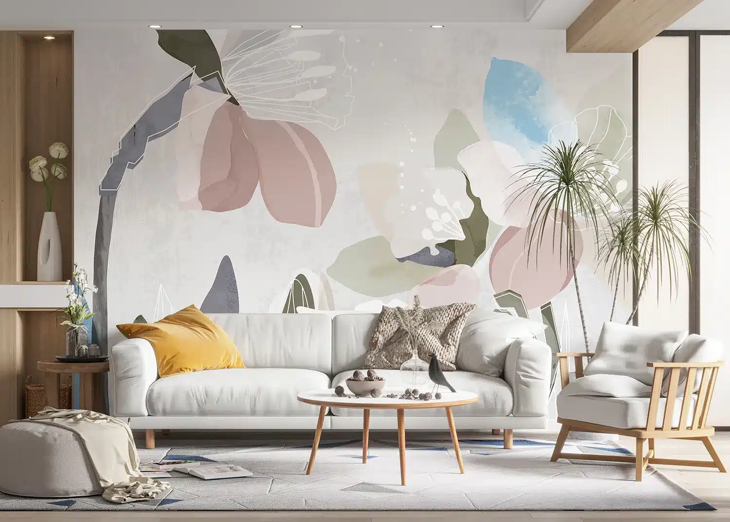 Pastel Florals | Made-to-Measure Wallpaper | Artlook | FT5P 3041