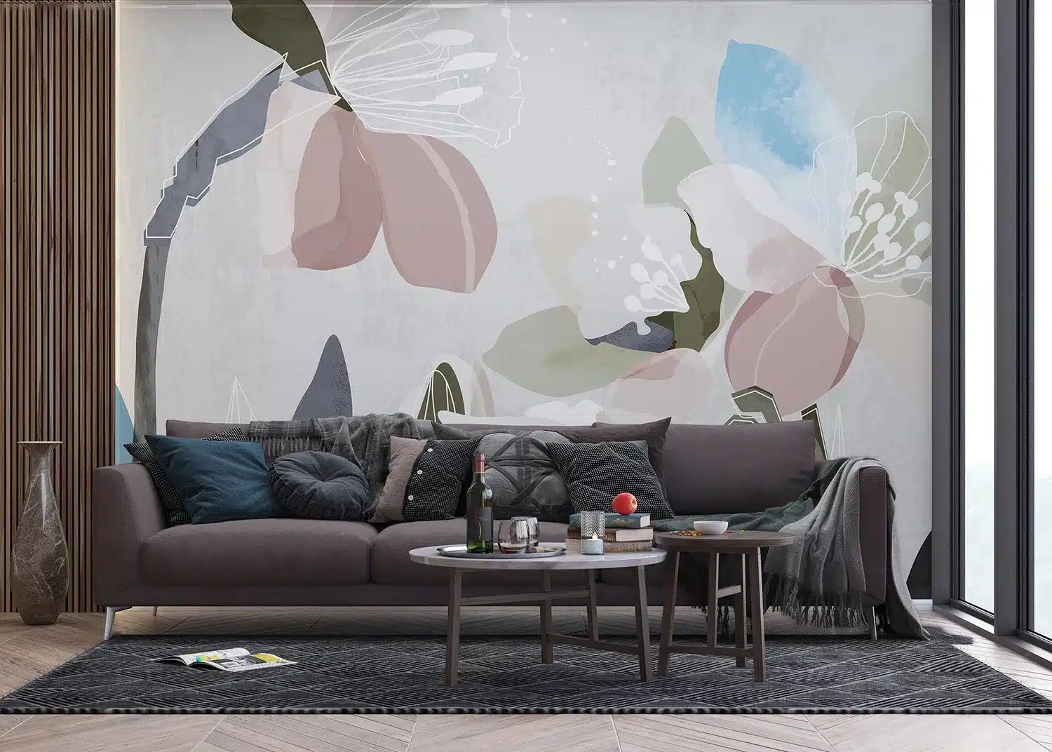 Pastel Florals | Made-to-Measure Wallpaper | Artlook | FT5P 3041 5