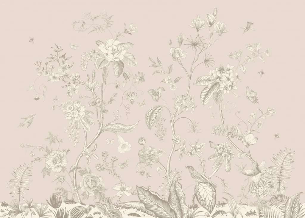 Wall Mural Floral Abstraction, Made to Measure, FT5P 3043