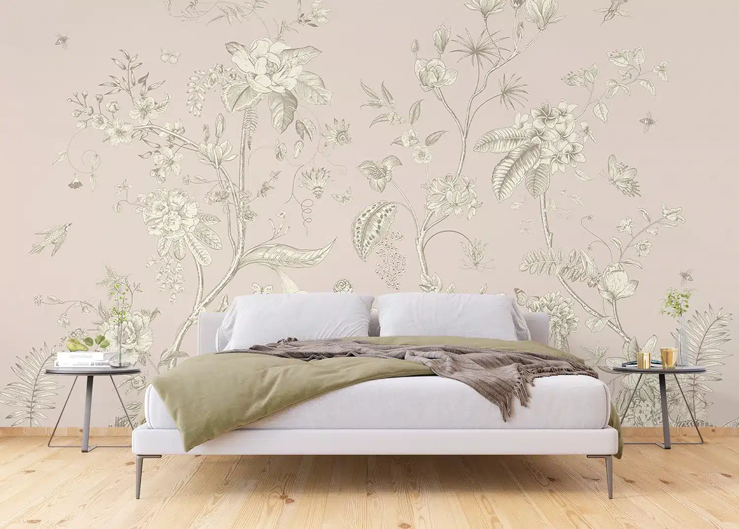 Faded Blooms | Made-to-Measure Wallpaper | Artlook | FT5P 3043 3