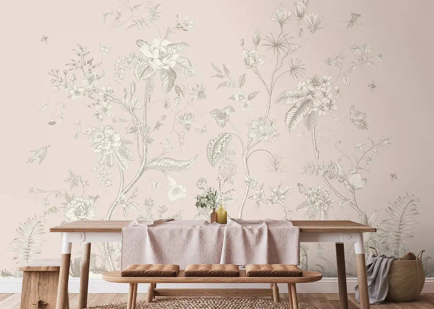 Faded Blooms | Made-to-Measure Wallpaper | Artlook | FT5P 3043