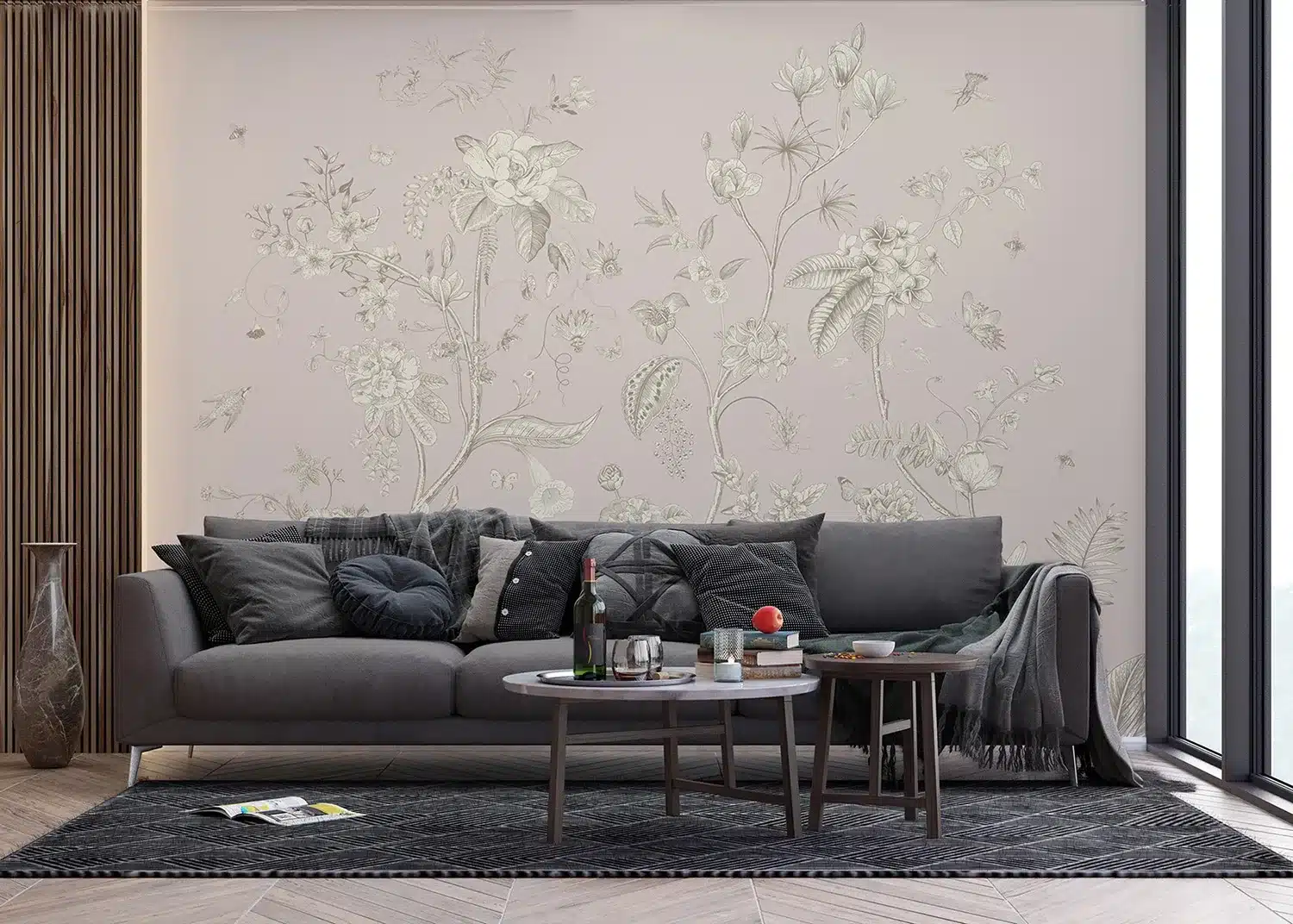 Faded Blooms | Made-to-Measure Wallpaper | Artlook | FT5P 3043 4