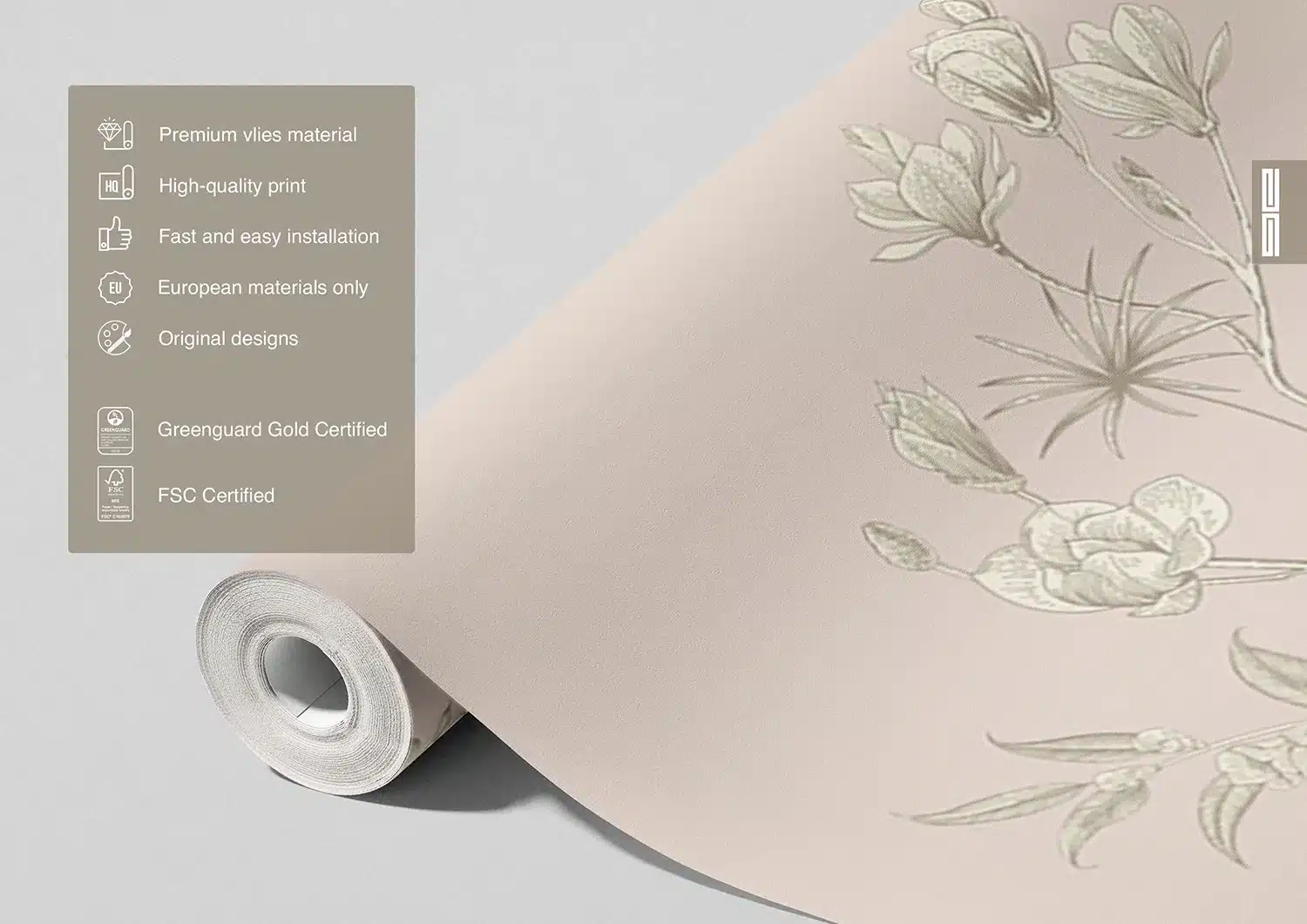 Faded Blooms | Made-to-Measure Wallpaper | Artlook | FT5P 3043 5