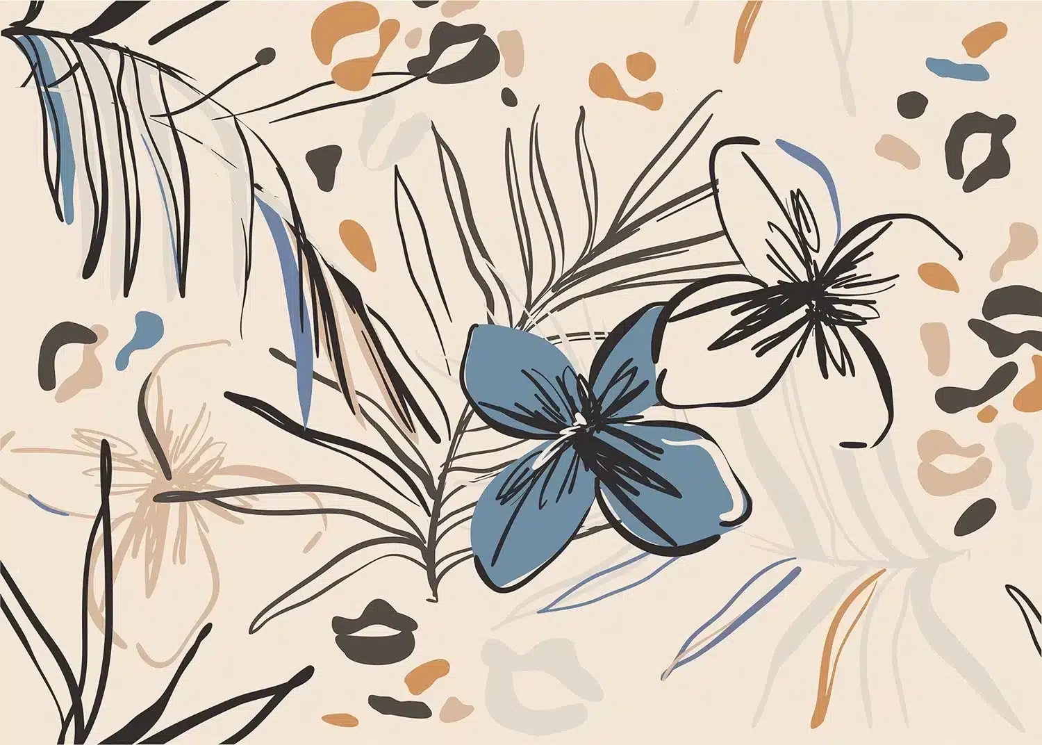 Vector Florals | Made-to-Measure Wallpaper | Artlook | FT5P 3045