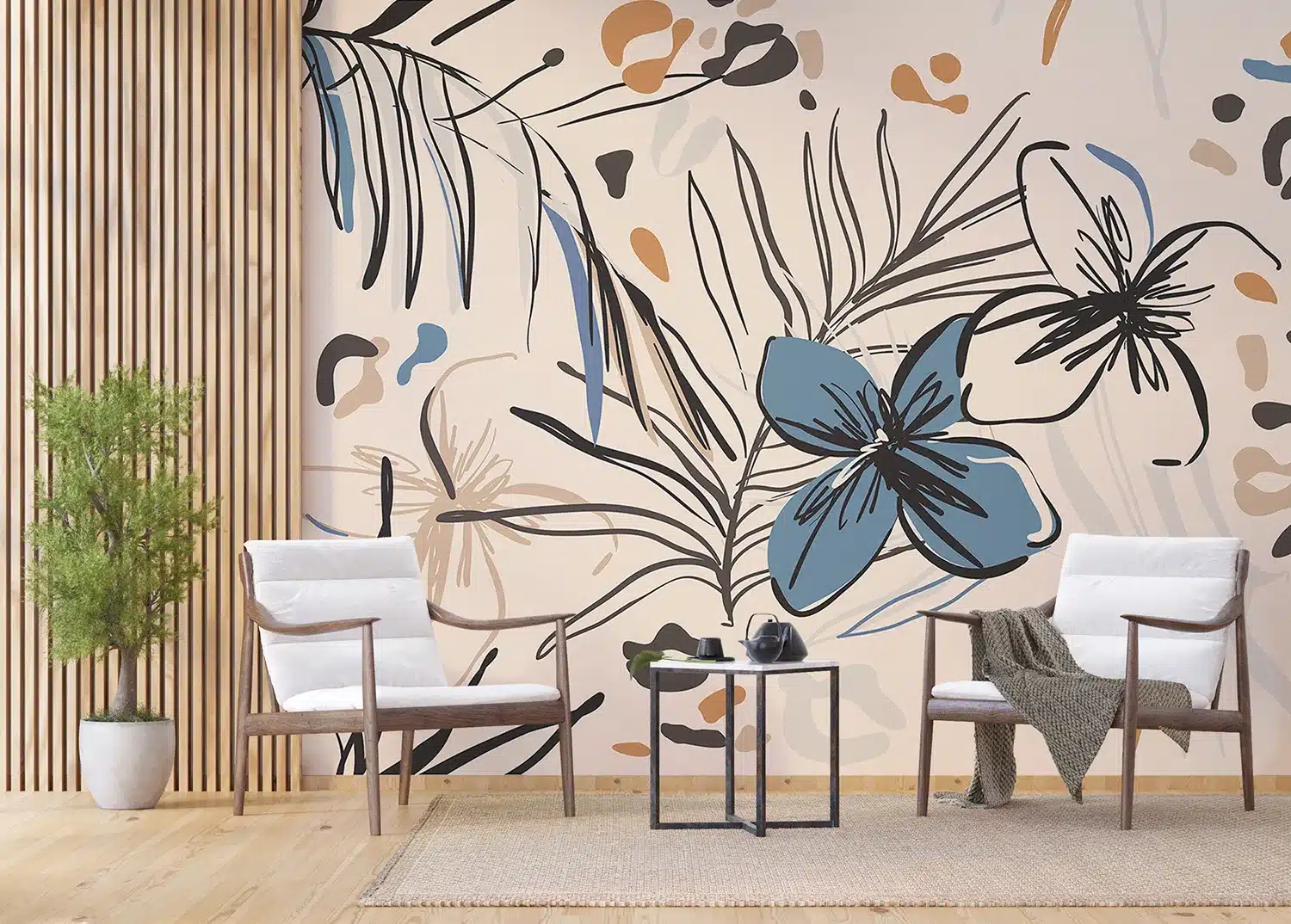Vector Florals | Made-to-Measure Wallpaper | Artlook | FT5P 3045 2