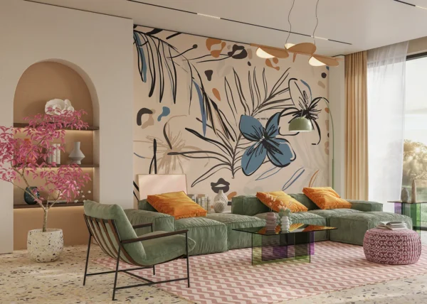 Vector Florals | Made-to-Measure Wallpaper | Artlook | FT5P 3045