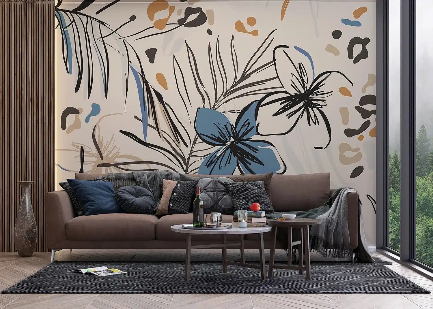 Vector Florals | Made-to-Measure Wallpaper | Artlook | FT5P 3045 5