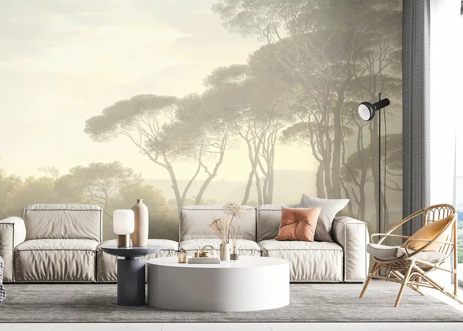 Beige Savannah View | Made-to-Measure Wallpaper | Artlook | FT5P 3047 2