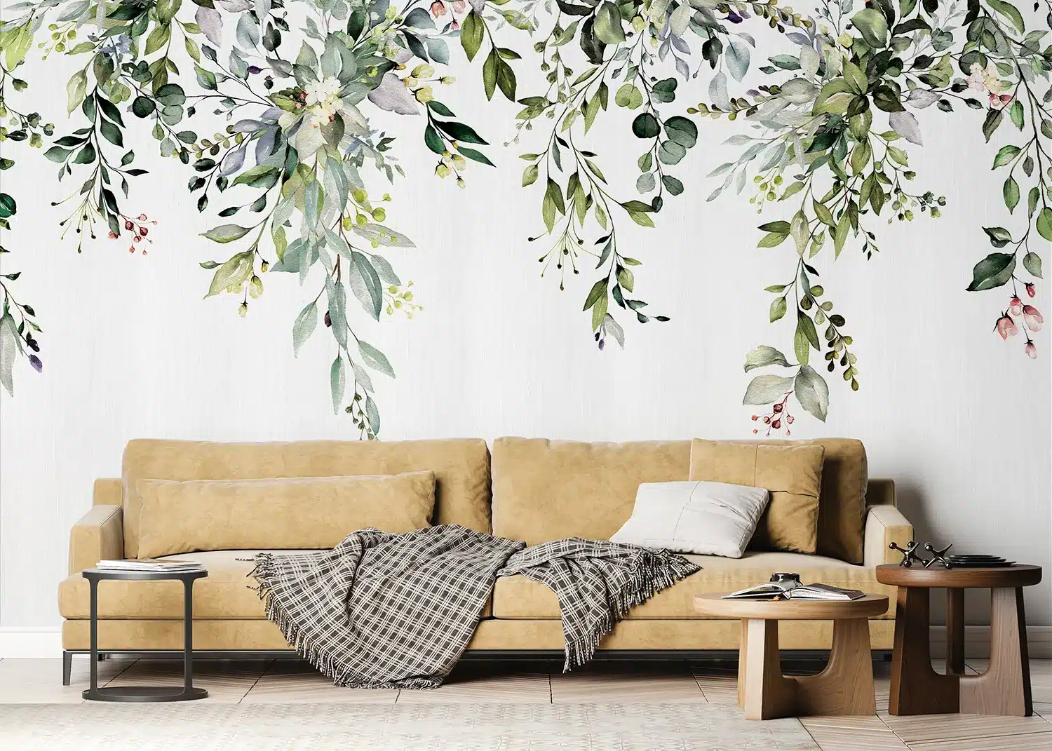 Hanging Watercolor Leaves | Made-to-Measure Wallpaper | Artlook | FT5P 3049
