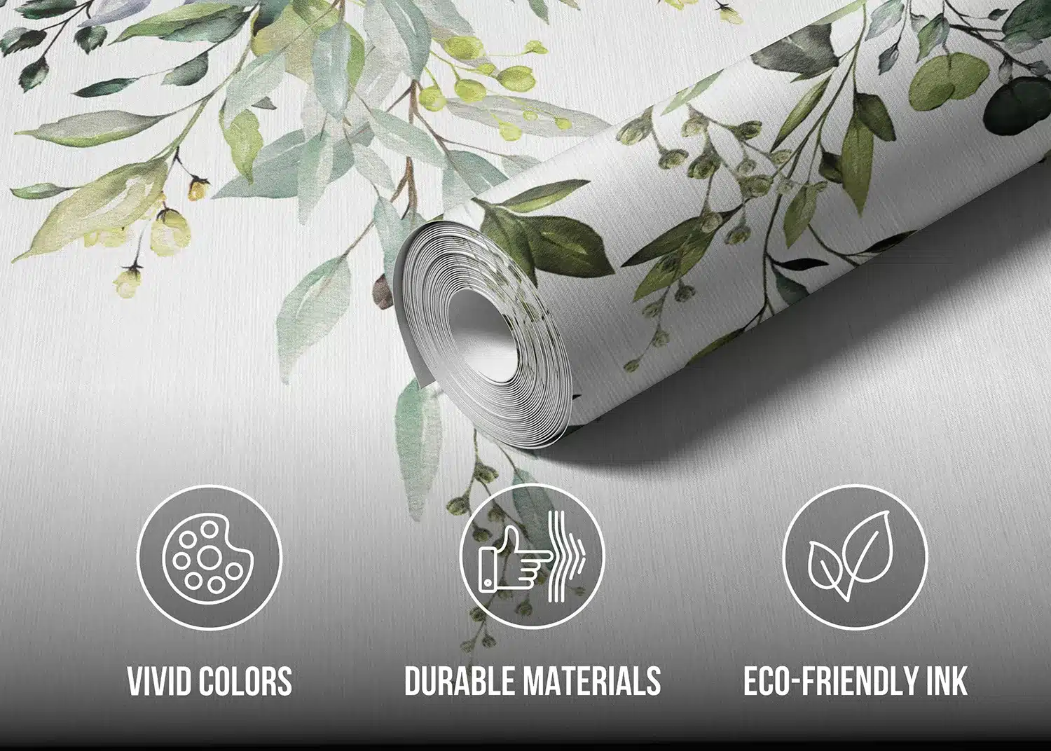 Hanging Watercolor Leaves | Made-to-Measure Wallpaper | Artlook | FT5P 3049 6