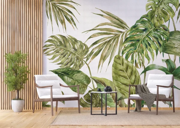Wall Mural Green Fern, Made to Measure, FT5P 3051