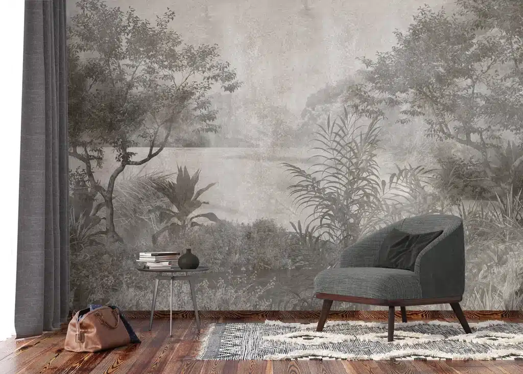 Wall Mural Tropical Lake, Made to Measure, FT5P 3067