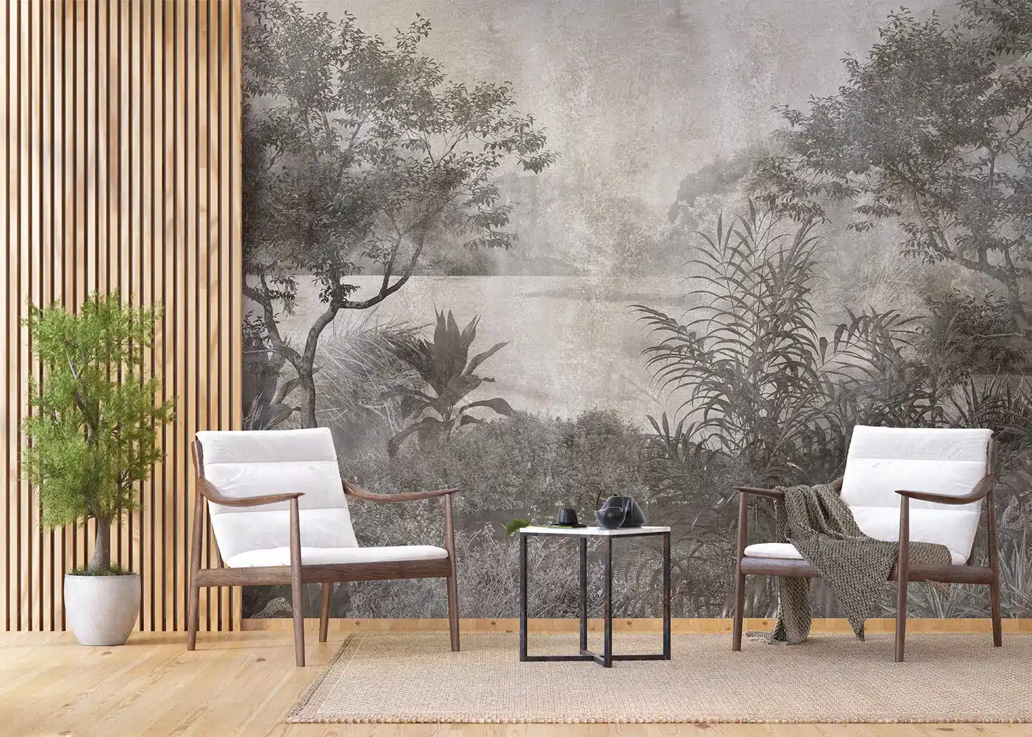 Tropical Lake | Made-to-Measure Wallpaper | Artlook | FT5P 3067 4