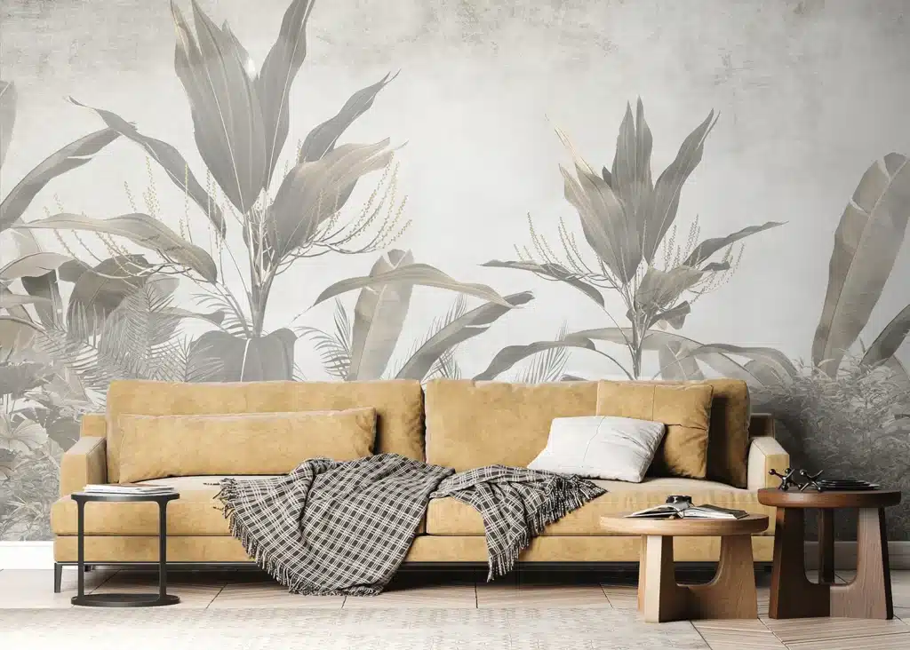 Wall Mural Tropical Leaves, Made to Measure, FT5P 3073