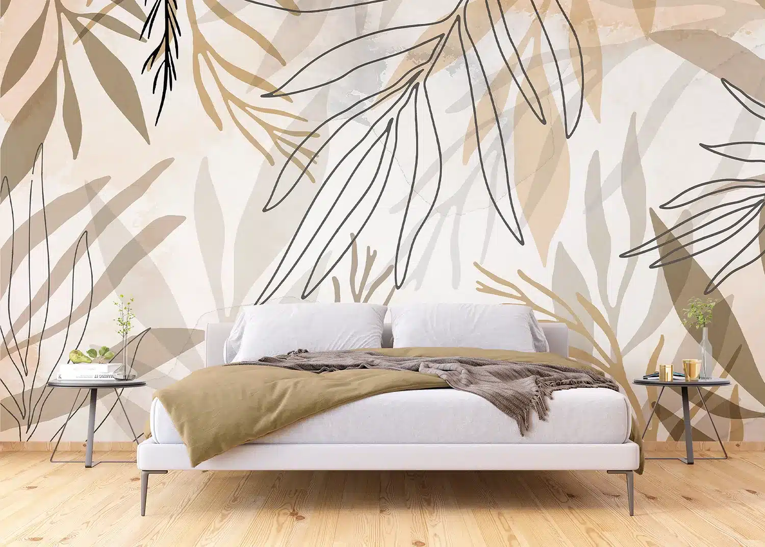 Beige Foliage | Made-to-Measure Wallpaper | Artlook | FT5P 3085 2