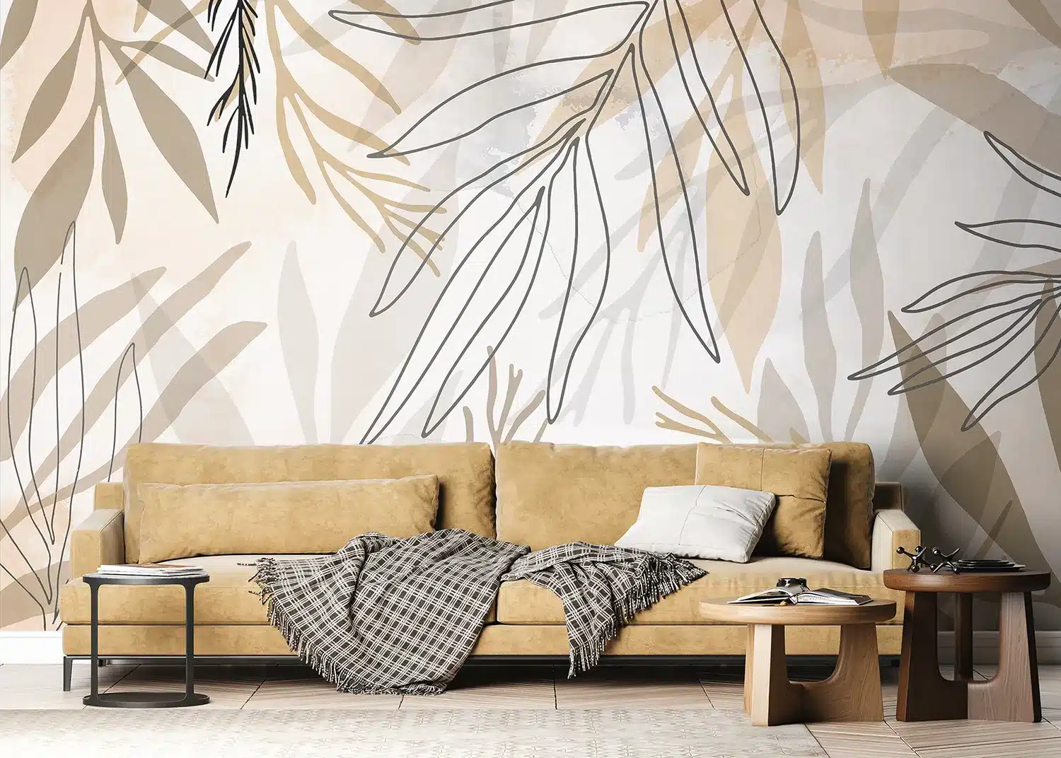 Beige Foliage | Made-to-Measure Wallpaper | Artlook | FT5P 3085 5