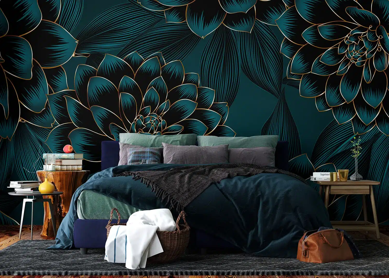Night Dahlia | Made-to-Measure Wallpaper | Artlook | FT5P 3097 3