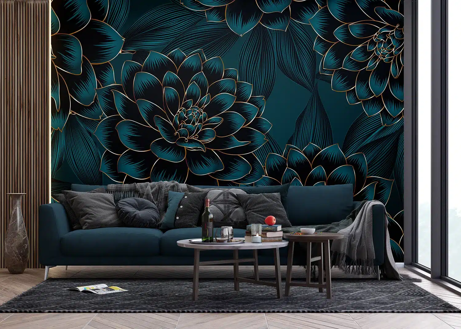 Night Dahlia | Made-to-Measure Wallpaper | Artlook | FT5P 3097 2