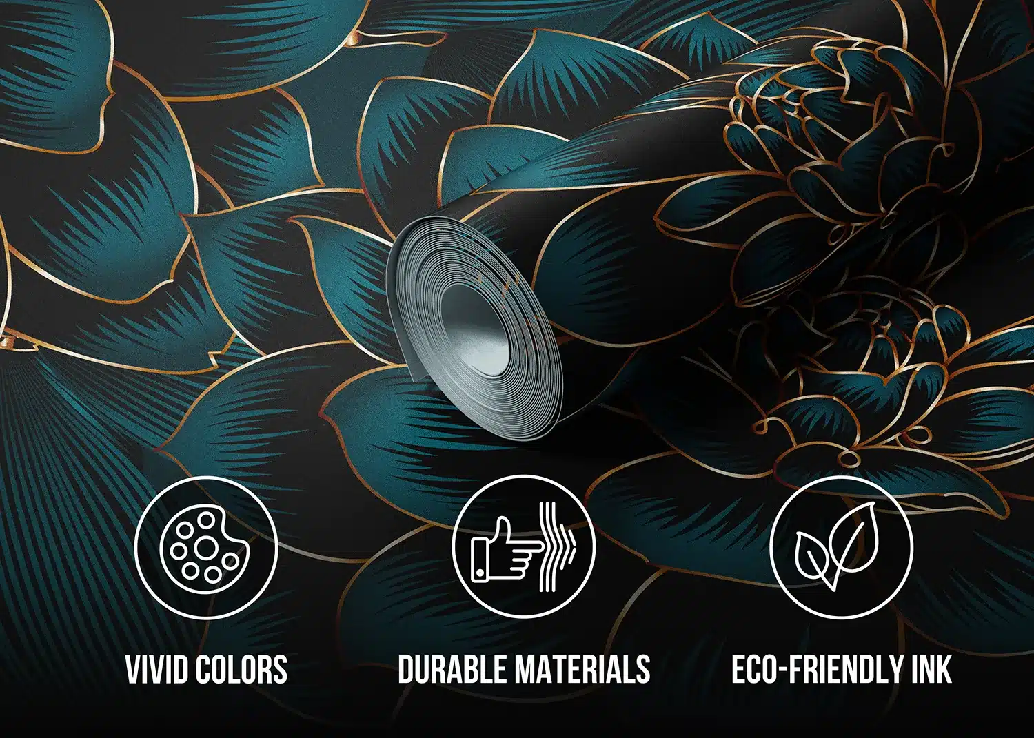Night Dahlia | Made-to-Measure Wallpaper | Artlook | FT5P 3097 5