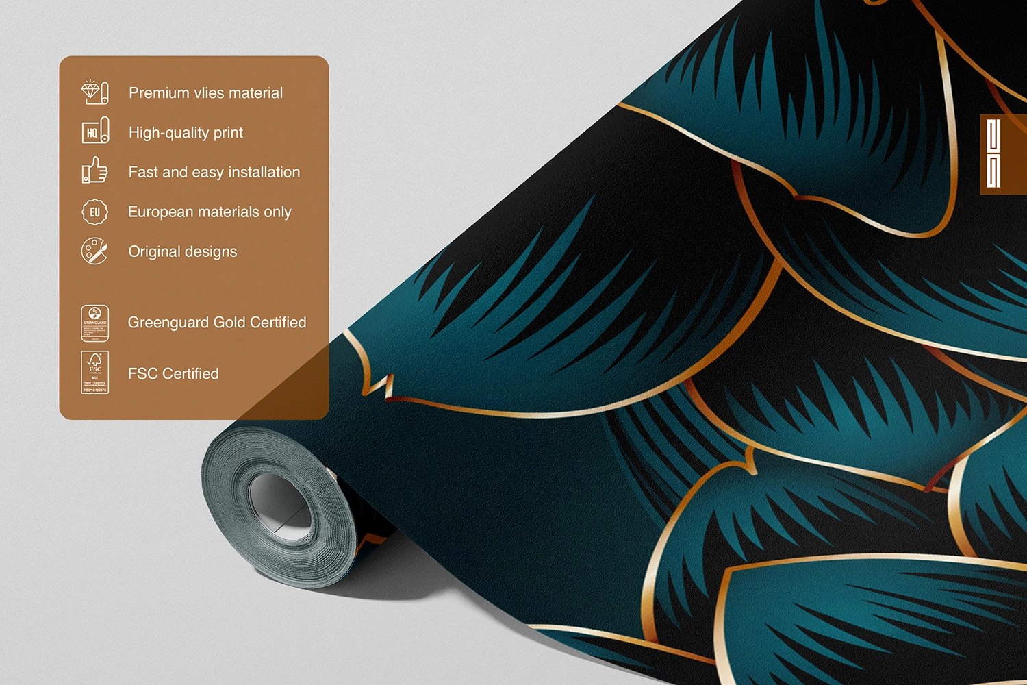 Wall Mural Night Dahlia, Made to Measure, FT5P 3097 5