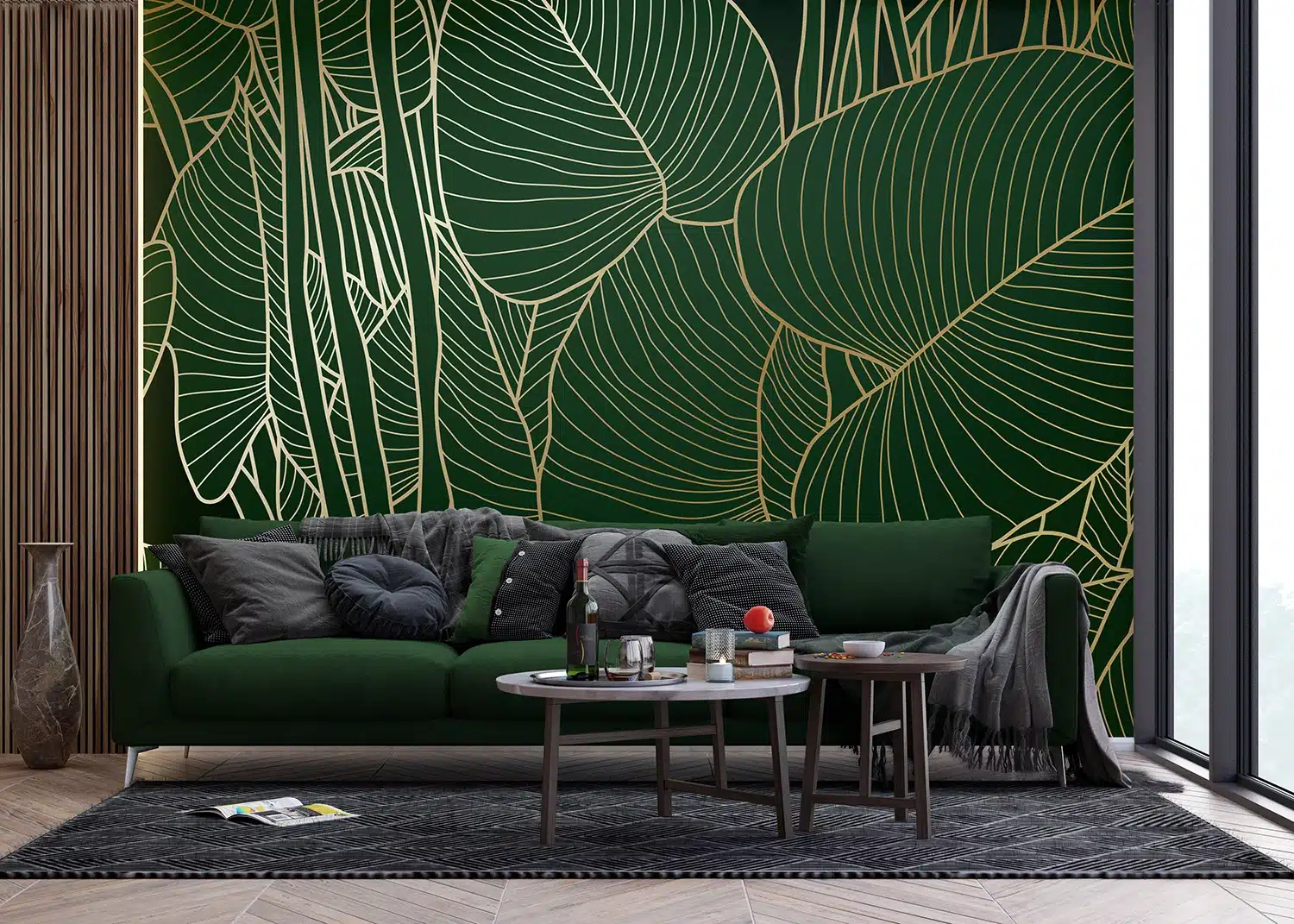 Wall Mural Golden Green, Made to Measure, FT5P 3099 2