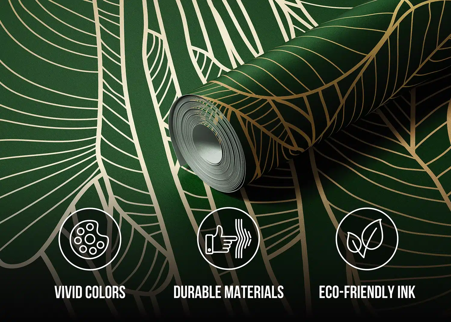 Wall Mural Golden Green, Made to Measure, FT5P 3099 4