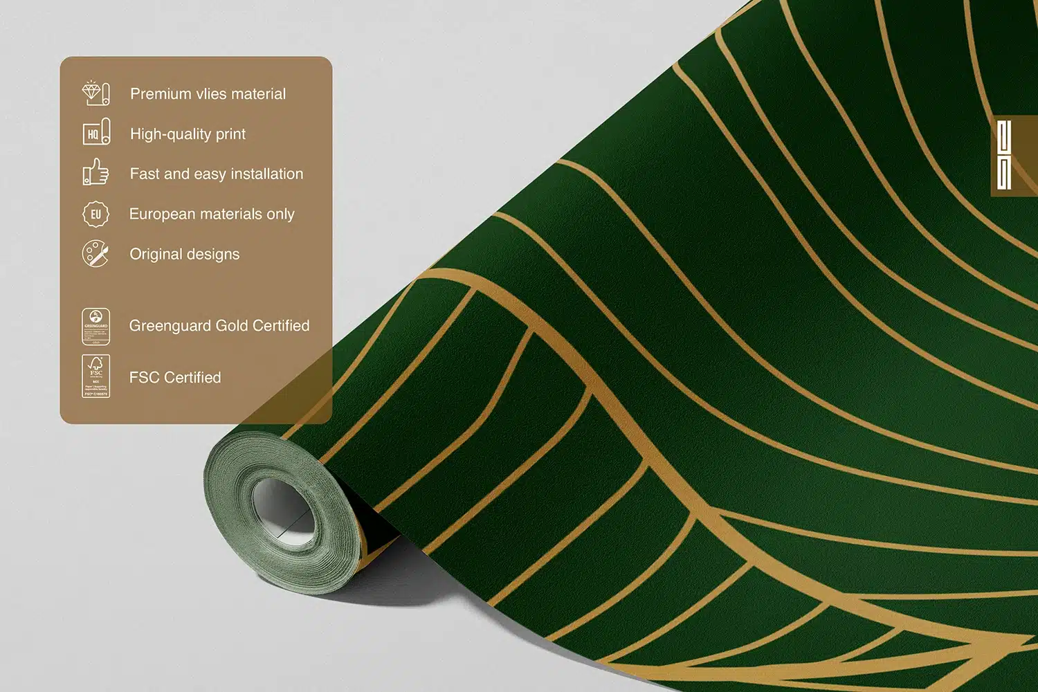 Wall Mural Golden Green, Made to Measure, FT5P 3099 5