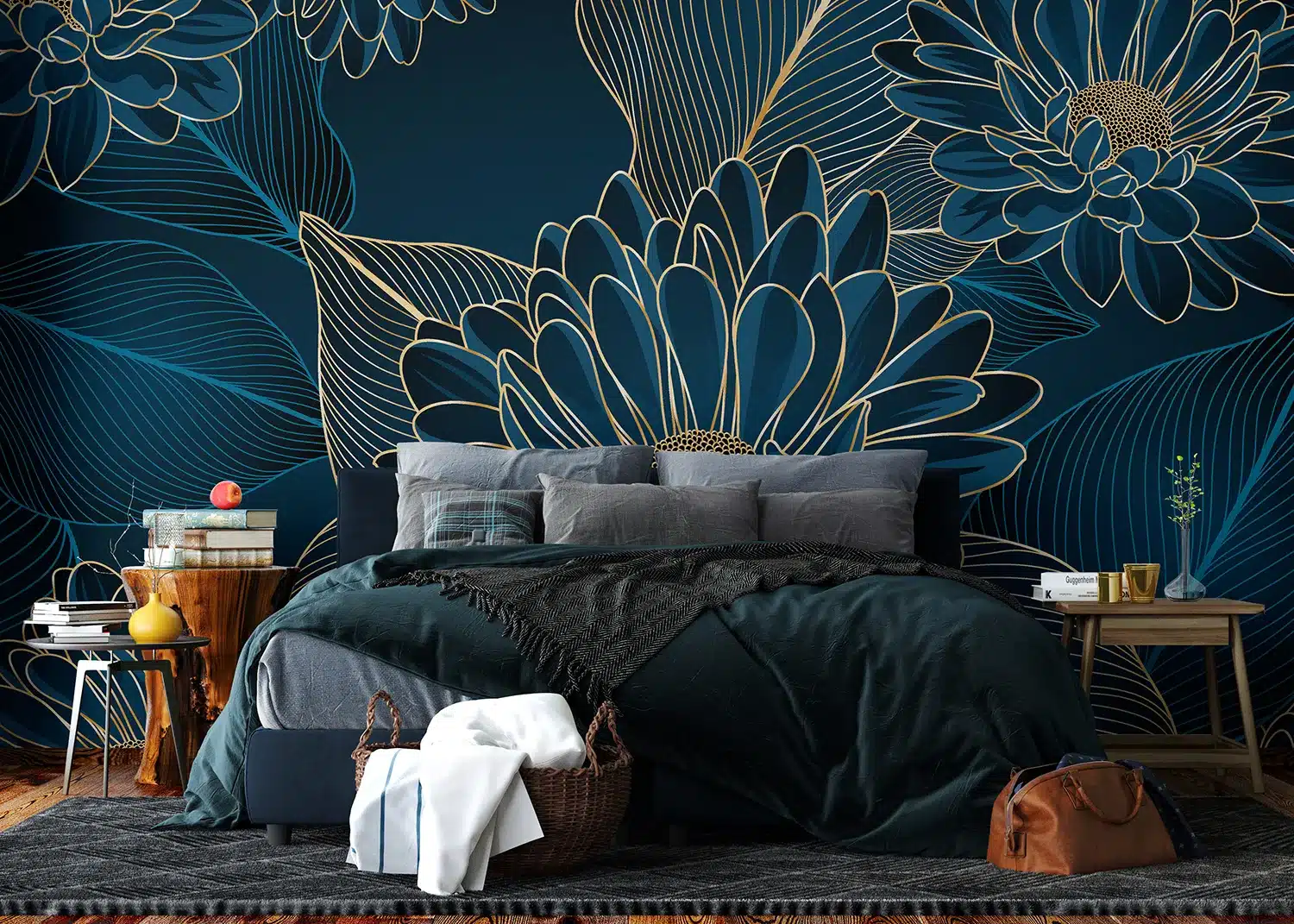 Chrysanthemums | Made-to-Measure Wallpaper | Artlook | FT5P 352001