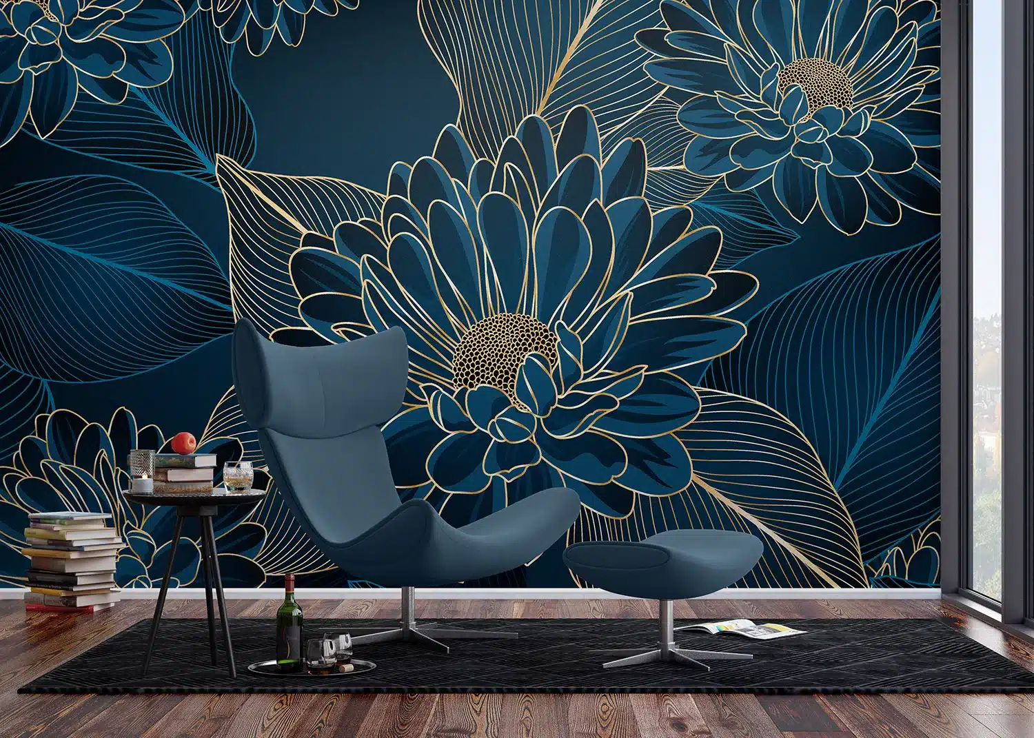 Chrysanthemums | Made-to-Measure Wallpaper | Artlook | FT5P 352001 3