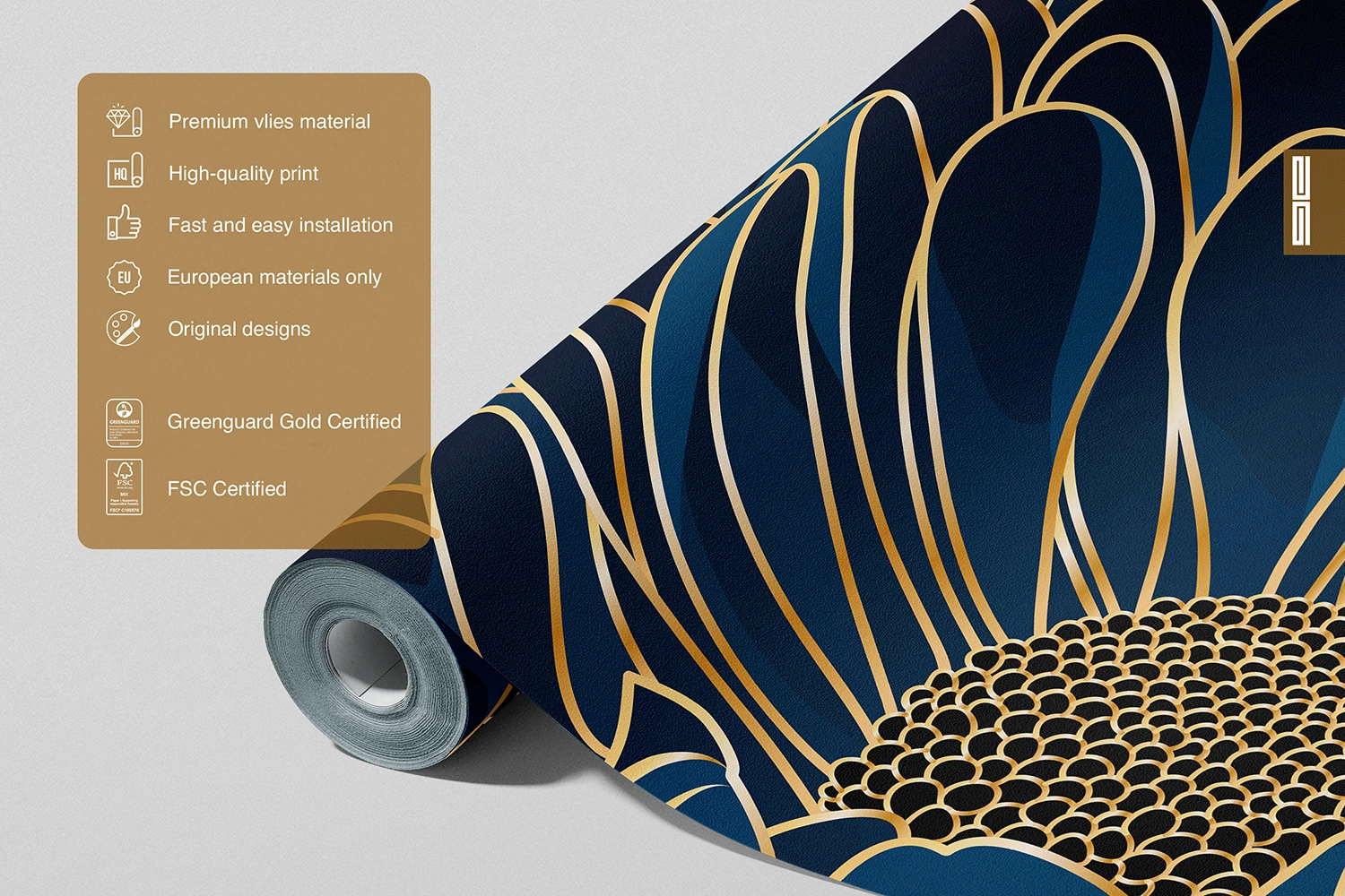 Wall Mural Chrysanthemums, Made to Measure, FT5P 352001 5