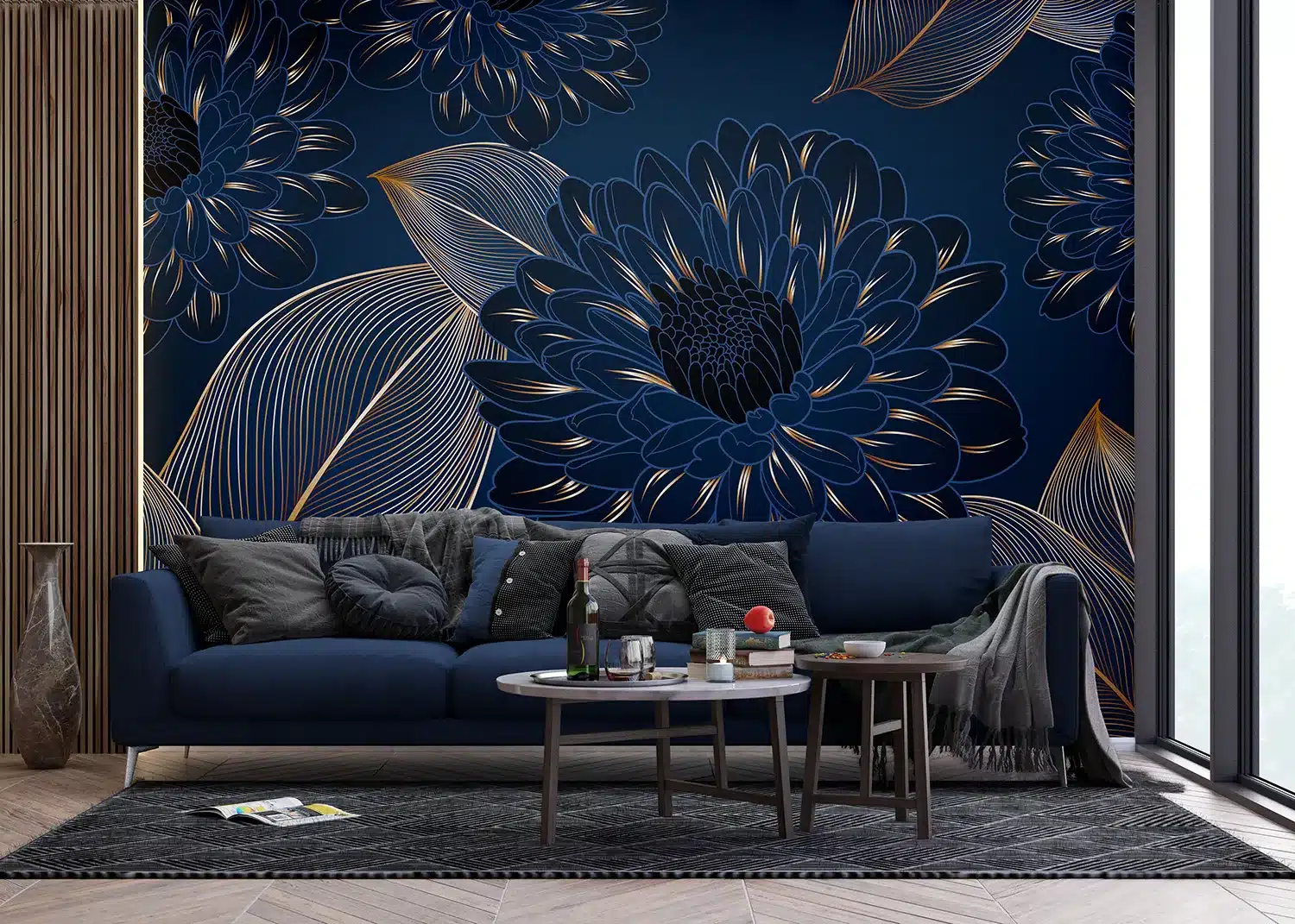 Chrysanthemums Leaves | Made-to-Measure Wallpaper | Artlook | FT5P 352003 4