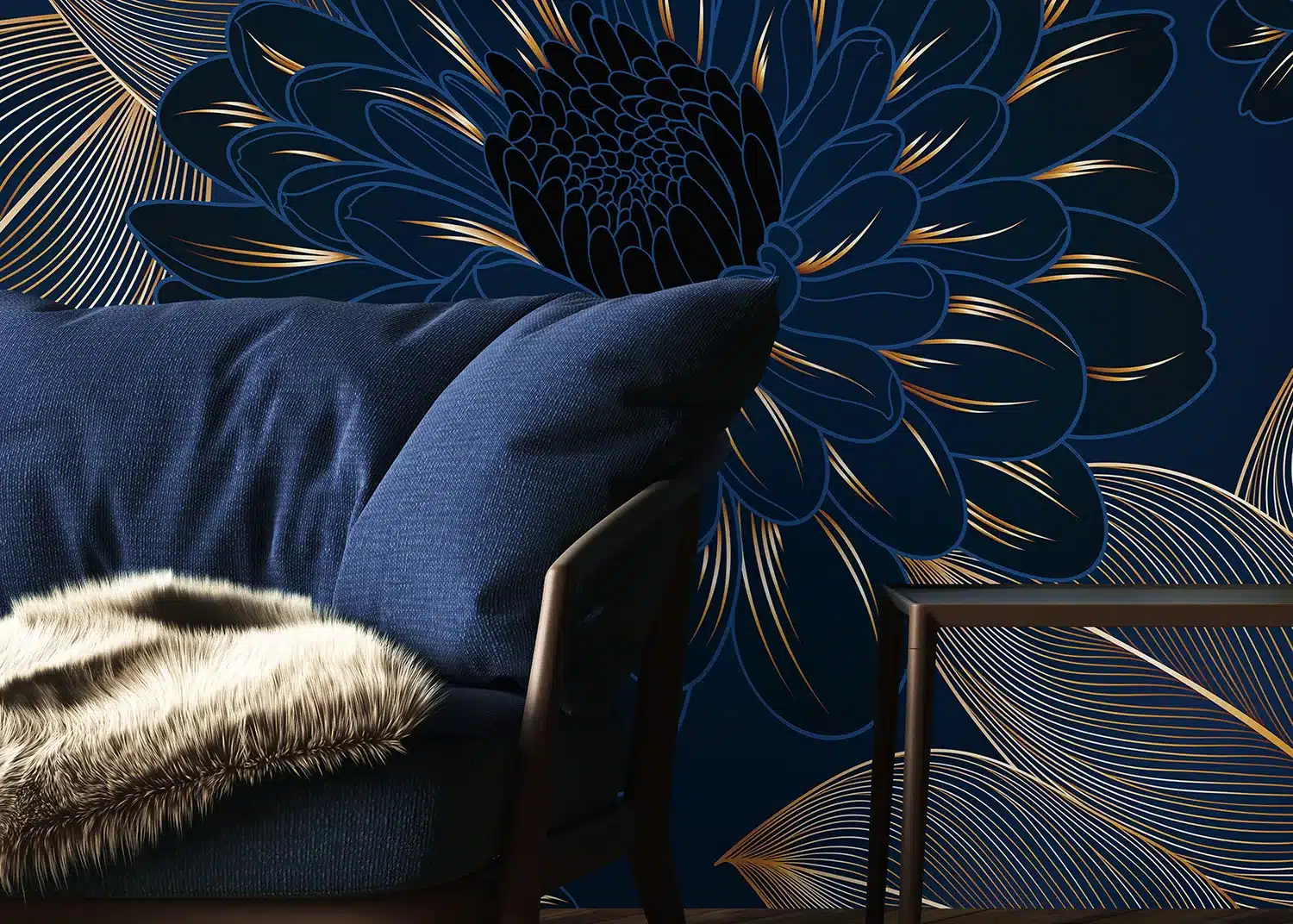 Chrysanthemums Leaves | Made-to-Measure Wallpaper | Artlook | FT5P 352003 2