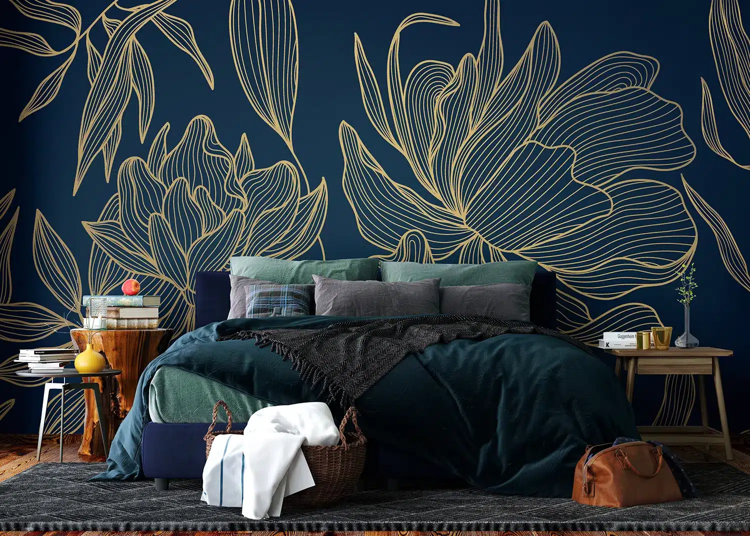 Wavy Flowers | Made-to-Measure Wallpaper | Artlook | FT5P 352009 4
