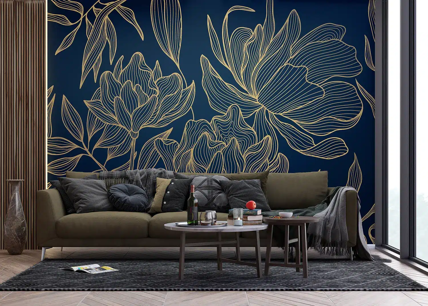 Wavy Flowers | Made-to-Measure Wallpaper | Artlook | FT5P 352009 3