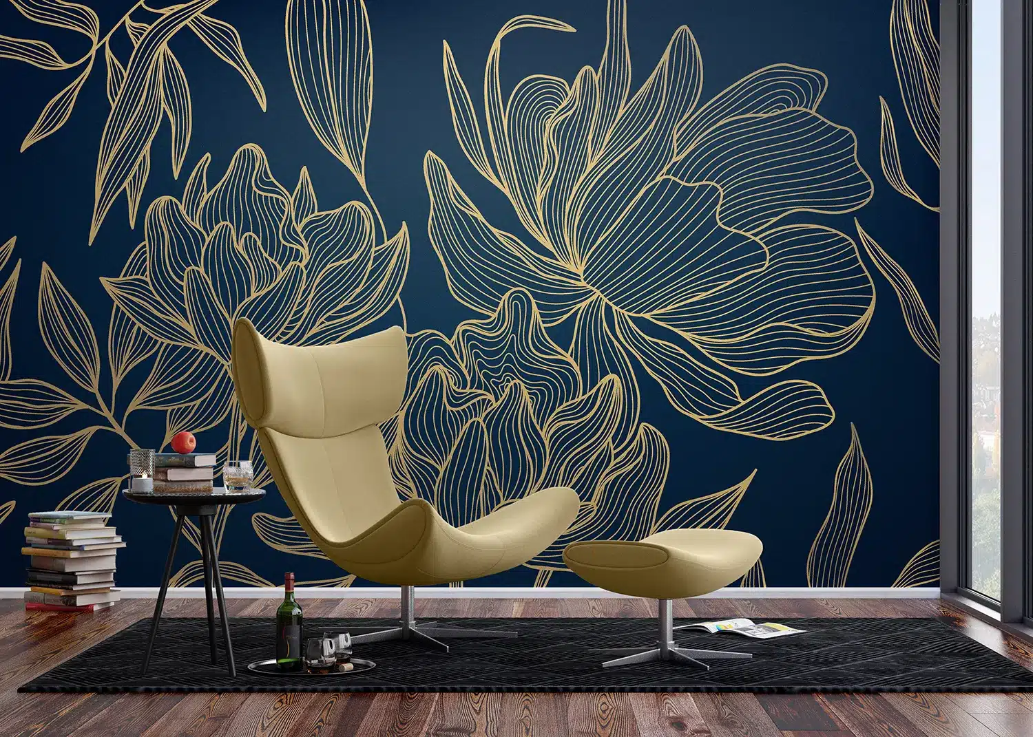 Wavy Flowers | Made-to-Measure Wallpaper | Artlook | FT5P 352009 2
